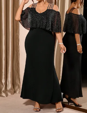 Rochie lunga SHEIN CURVE, negru