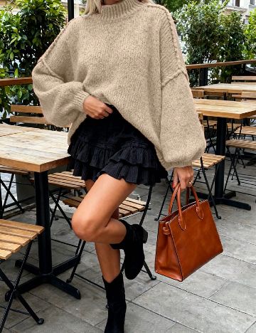 Pulover SHEIN CURVE, crem