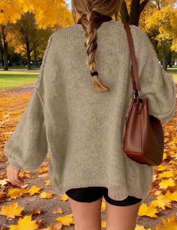 Pulover SHEIN CURVE, crem