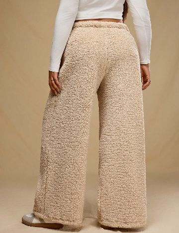 Pantaloni Forever 21 Curve, maro deschis