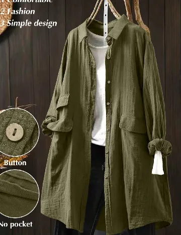 Camasa SHEIN CURVE, verde