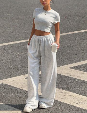 Compleu SHEIN CURVE, gri