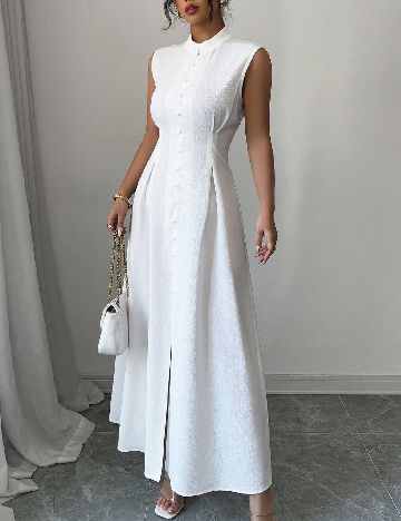 Rochie medie SHEIN, alb