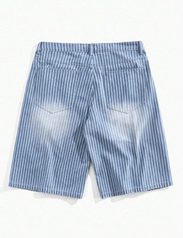 Pantaloni scurti Romwe, albastru