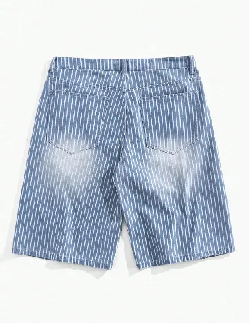 Pantaloni scurti Romwe, albastru