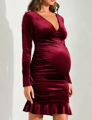 Rochie scurta SHEIN Maternity, rosu