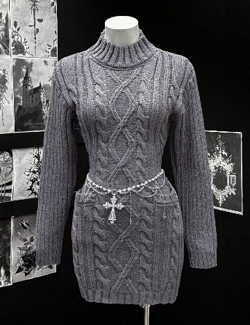 Rochie scurta SHEIN, gri