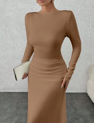 Rochie lunga SHEIN, maro