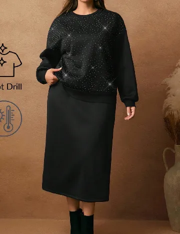 Compleu SHEIN CURVE, negru