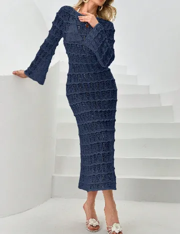 Rochie de plaja SHEIN, bleumarin
