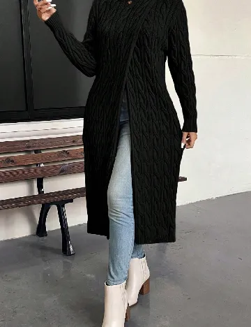 Pulover SHEIN CURVE, negru