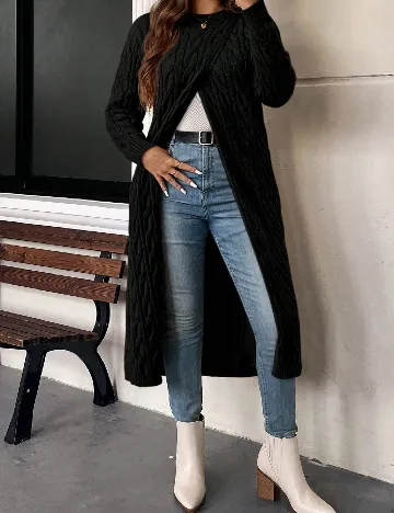 Pulover SHEIN CURVE, negru