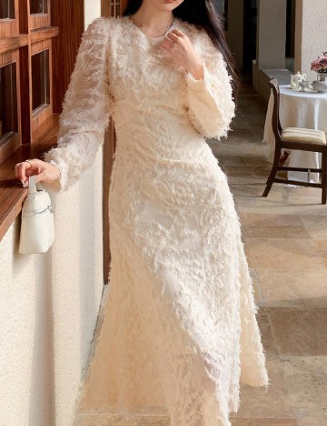 Rochie medie Dazy, galben