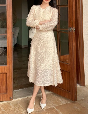 Rochie medie Dazy, galben