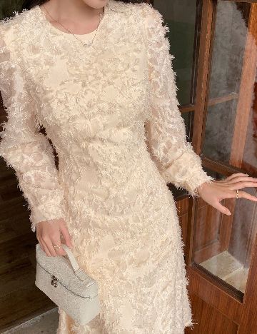 Rochie medie Dazy, galben