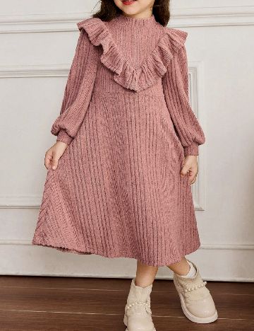 Rochie Shein Kids, roz pudra inchis