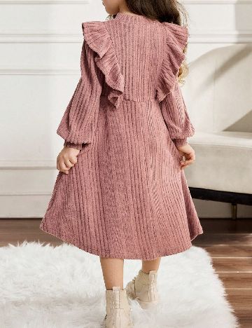 Rochie Shein Kids, roz pudra inchis