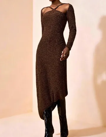 Rochie medie SHEIN, maro