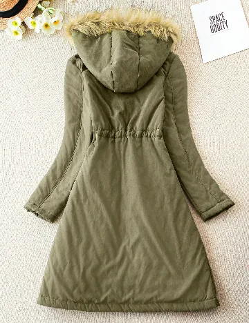 Geaca SHEIN CURVE, verde