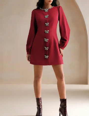 Rochie scurta Anewsta, rosu