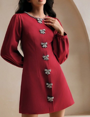 Rochie scurta Anewsta, rosu