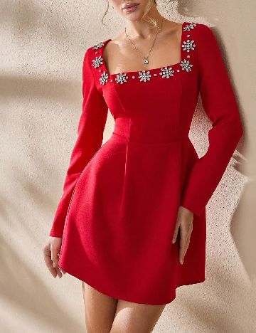 Rochie scurta SHEIN, rosu