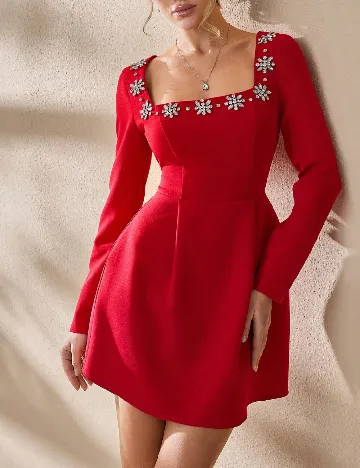 Rochie scurta SHEIN, rosu