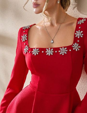 Rochie scurta SHEIN, rosu