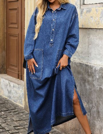 Rochie lunga SHEIN, albastru