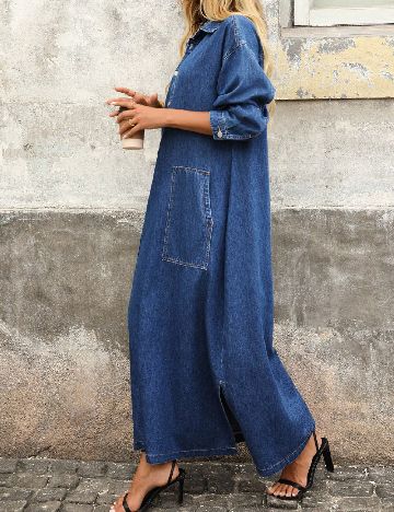 Rochie lunga SHEIN, albastru