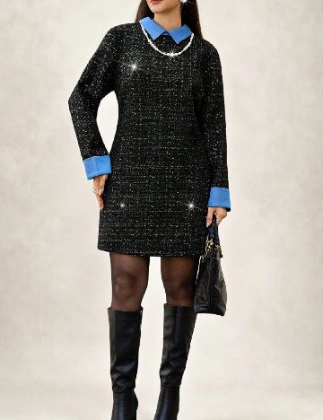 Rochie scurta SHEIN CURVE, negru