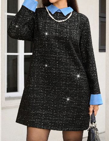 Rochie scurta SHEIN CURVE, negru