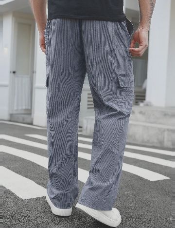 Pantaloni SHEIN Plus Size Men, gri