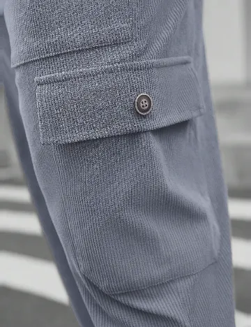 Pantaloni SHEIN Plus Size Men, gri