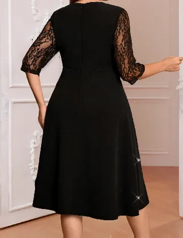 Rochie medie SHEIN CURVE, negru