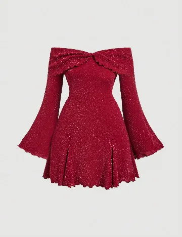 Rochie scurta SHEIN CURVE, rosu