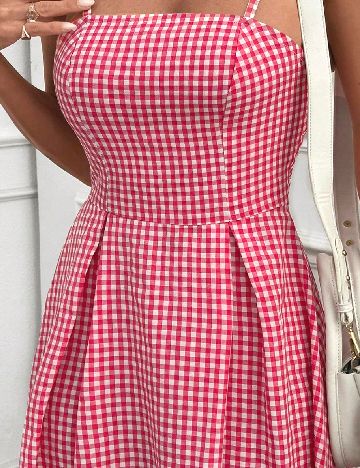 Rochie lunga SHEIN, alb/roz