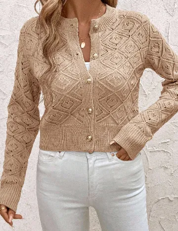 Cardigan SHEIN CURVE, crem