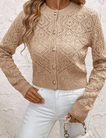 Cardigan SHEIN CURVE, crem