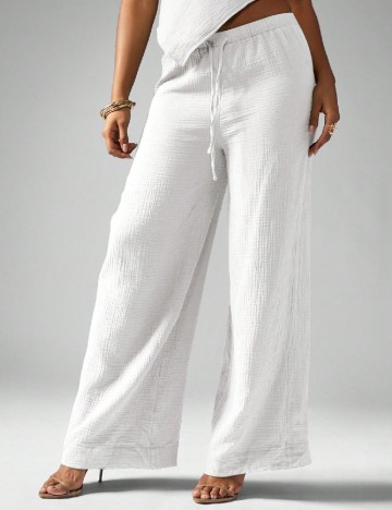 Pantaloni Missguided, alb