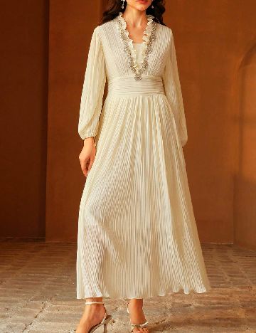 Rochie lunga Anewsta, galben