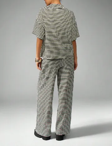 Compleu Missguided, ecru/negru