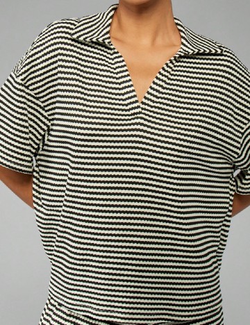 Compleu Missguided, ecru/negru