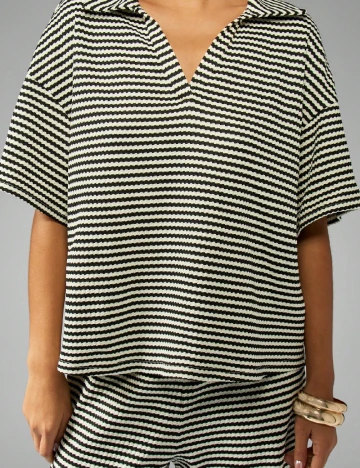 Compleu Missguided, ecru/negru