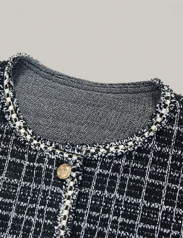 Compleu Shein Kids, negru/alb