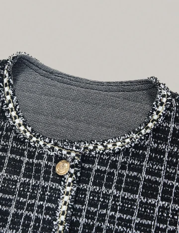 Compleu Shein Kids, negru/alb