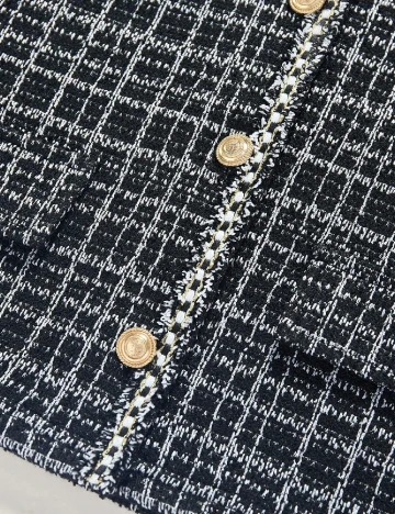 Compleu Shein Kids, negru/alb