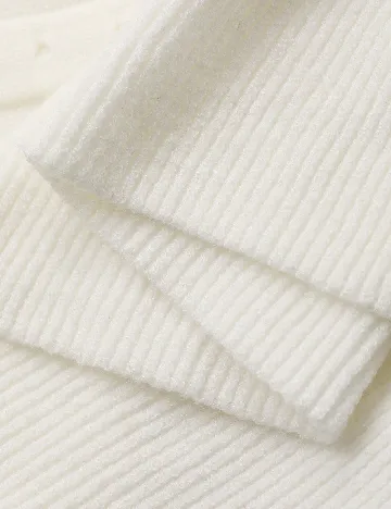 Rochie medie Dazy, ecru