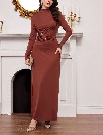 Rochie lunga SHEIN, maro