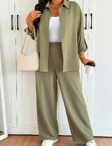 Compleu SHEIN CURVE, verde